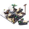 Compatible Military Tank Series Assembled Model Boys Educational Light Children'S Building Block Toy Gift