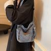 Denim Bag Retro Simple Harbour Style Canvas Shoulder Bag Casual Student Crossbody Bag