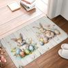 1Pcs Easter Farmhouse Kitchen Mat Soft Thickened Kitchen Floor Mat Waterproof Non-slip Oil-proof Floor Mat Runner Rug