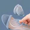 2/1PCS Transparent Silicone Anti-slip Lining Forefoot Pad Half Size Insole Half Palm Pad Enlarged Anti-slip Massage Half Foot Pad