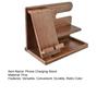 Phone Charging Stand Wooden Desk Organizer Rack Stable Groove Design Mobile Phone Holder for Home Room