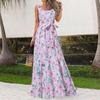 Women's Fashion Summer Printed Long Skirt Dress Casual Dresses