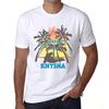 Men’s Vintage Tee Shirt Graphic T Shirt Summer Triangle Knysna White
