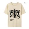 Blsack Tops Skeleton Print Grunge Gothic Oversized T-shirt Streetwear Women's T-shirt Women T-shirt Short Sleeve Streetwear