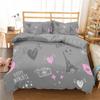 Eiffel Tower Duvet Cover Set King Paris Eiffel Tower Themed Bedding Set Polyester Cityscape Romantic Pink Love Heart Quilt Cover