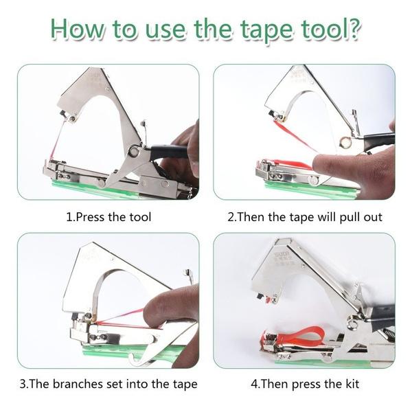 Tying Machine Garden Plant Tape Tool Branch Hand Tapener Accessories