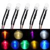 5X F5 5mm Round 20cm Pre Wired DC 12V LED Lamp Light Bulb White Red Blue Green Yellow White Warm White Diode Emitting Diodes