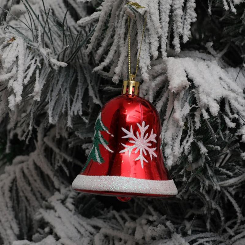 Christmas Plastic Bell Hanging Ornament Christmas Tree Bell Pendent