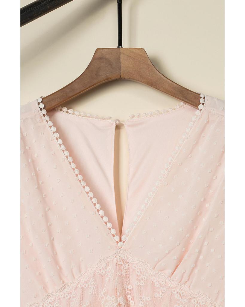 Azura Exchange Lace Trim Maxi Dress