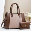 New Patchwork Mother and Child Bag  High Appearance Level  Color-blocked Handbag, Macaron  Fashionable and Elegant Single-shoulder Bag, Crossbody Bag