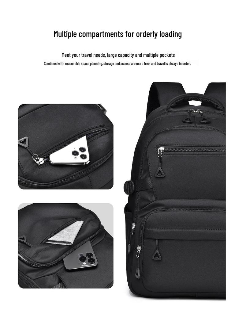 Korean Style Large Capacity Student Backpack - Simple Design for Junior High and College Students