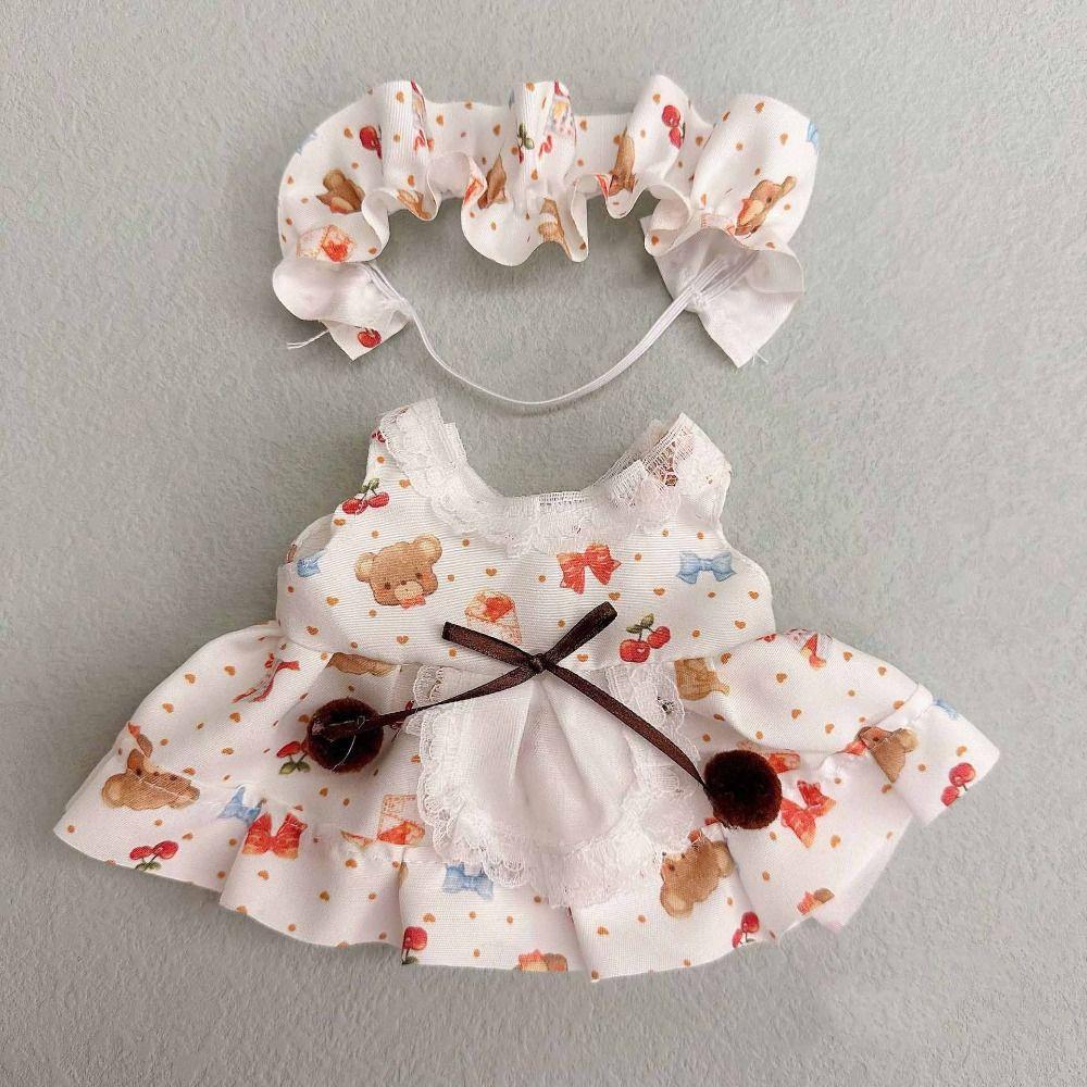 Multicolor Doll Clothes Accessories Hairband Suspender Toy Cap Dress Suit Cotton Stuffed Doll
