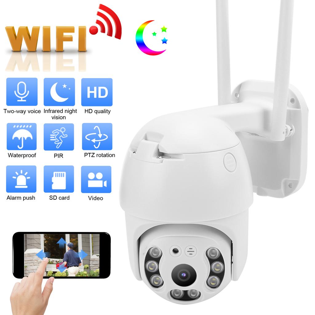 Outdoor IP Camera IP66 CCTV WiFi Remote HD Full Color Day and Night Home Security
