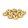 10Pcs M4 Anodized Countersunk Head Washers Gasket Aluminum Alloy Gold