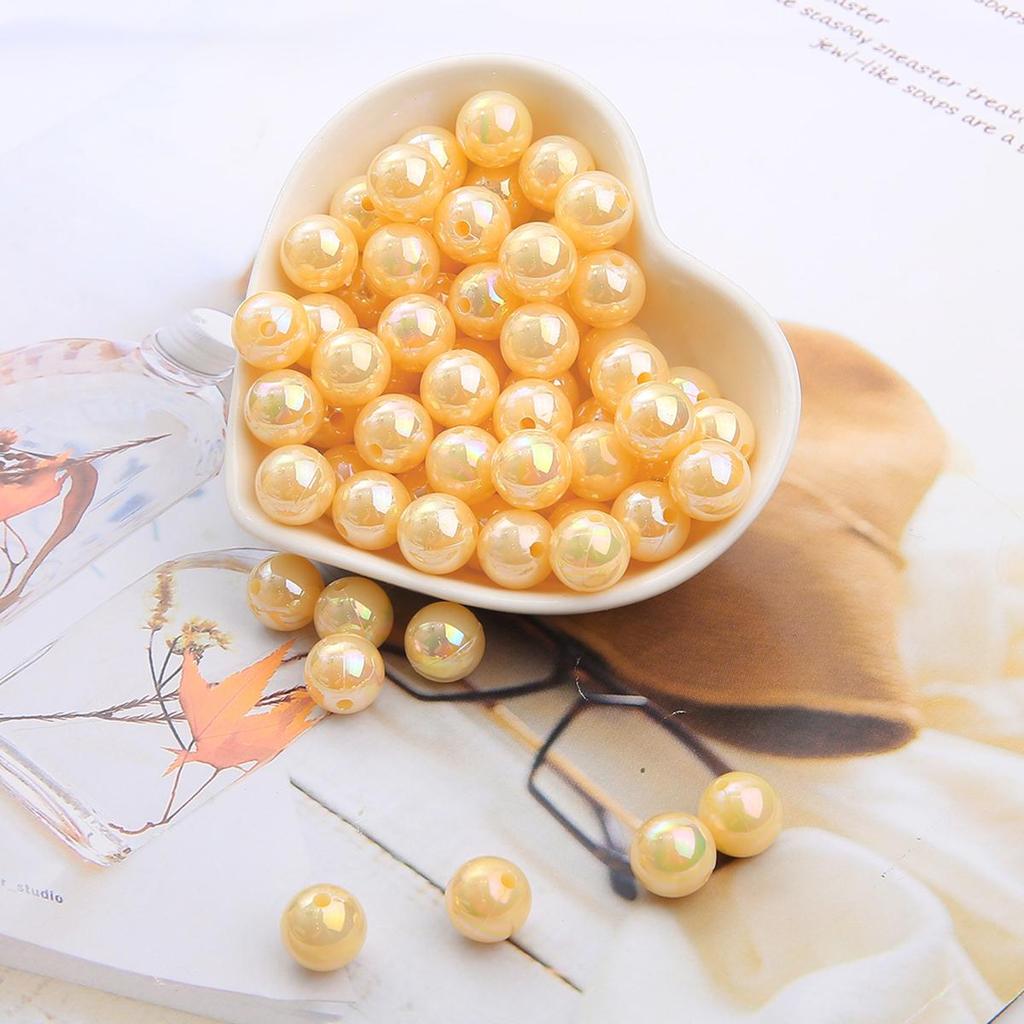 1000-5000 шт. Бусины из искусственного жемчуга ABS разных цветов, блестящие пластиковые разделительные бусины для самостоятельного изготовления ювелирных изделий
