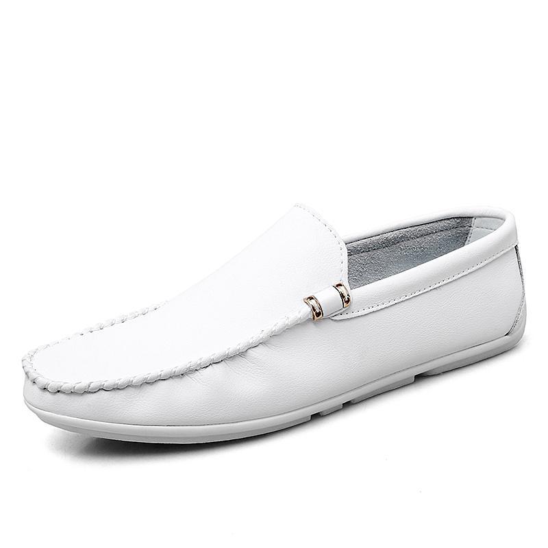 Loafers Men Leather Shoes Fashion Drive Shoes Man Moccasins Comfy Slip-On Cowboy Botas Shoes Italian Shoes Casual Flats Footwear