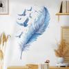Sticker Porch Decorative Wall Sticker Creative Dining Room Background Wall Sticker Feather Sticker