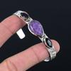 Womens Day Deal Natural Star Amethyst Wedding Birthday Bangle Jewelry 925 Silver