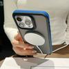 Luxury Matte Translucent Armor Case For iPhone 16 15 14 13 12 11 Pro Max Plus Magsafe Magnetic Wireless Charging Shockproof Cover