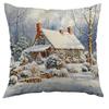 Christmas Pillowcase Living Room Polyester Printed Decorative Pillowcase Nordic Christmas Pillow