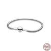 Hot Selling 925 Sterling Silver Classic Bucket Buckle Dazzling Heart Shaped Bracelet Fits Design Original Charm Beaded DIY Gifts