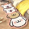 Non-Slip Cartoon Bedside Rug Dog Carpet Fluffy Mat Irregular Floor Mat for Living Room Shaggy Area Rug Thicken Doormat Cute