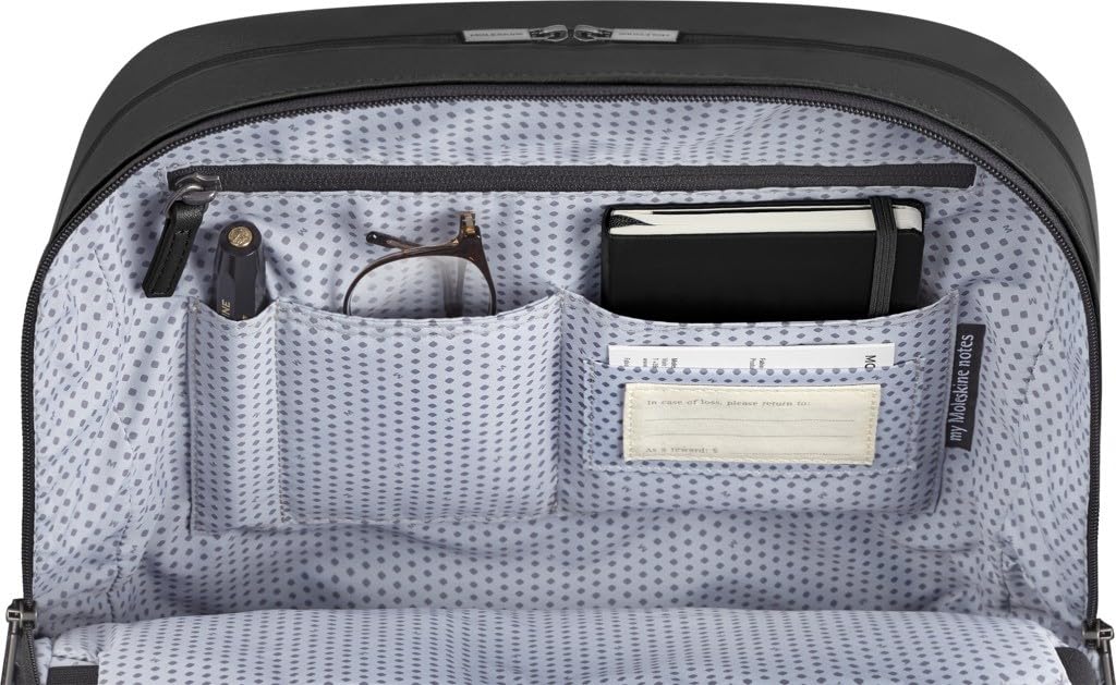 Moleskine Classic Pro Backpack, New Model, Men's, Black, ET23C2PBKBK, 15-inch Laptop Storage, One Size Fits All