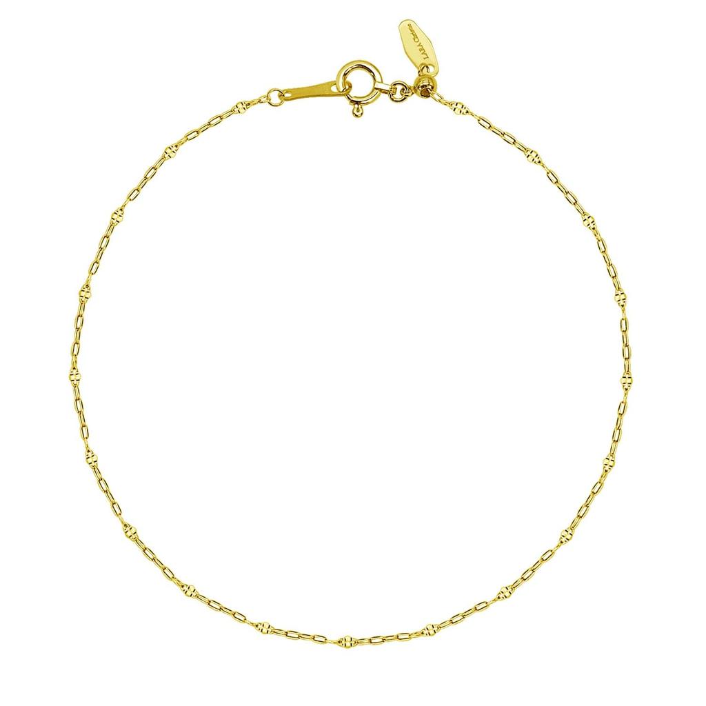 Lala Christie 18k Gold Fantasia 2 Bracelet Adjustable Length To Women's No. Chain, (Up 18cm), Lb97-0009-yg