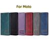 For Motorola Moto All Series for Moto E5,G6 Play,E5 Plus,E13,G14,G54...Luxury Calfskin PU Leather Flip Stand Wallet Phone Bag Leather Case with Card