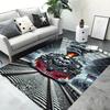 3D Retro Railway Track Train Carpet Rug for Home Living Room Bedroom Playroom Sofa Doormat Decor,Kid Area Rug Non-slip Floor Mat