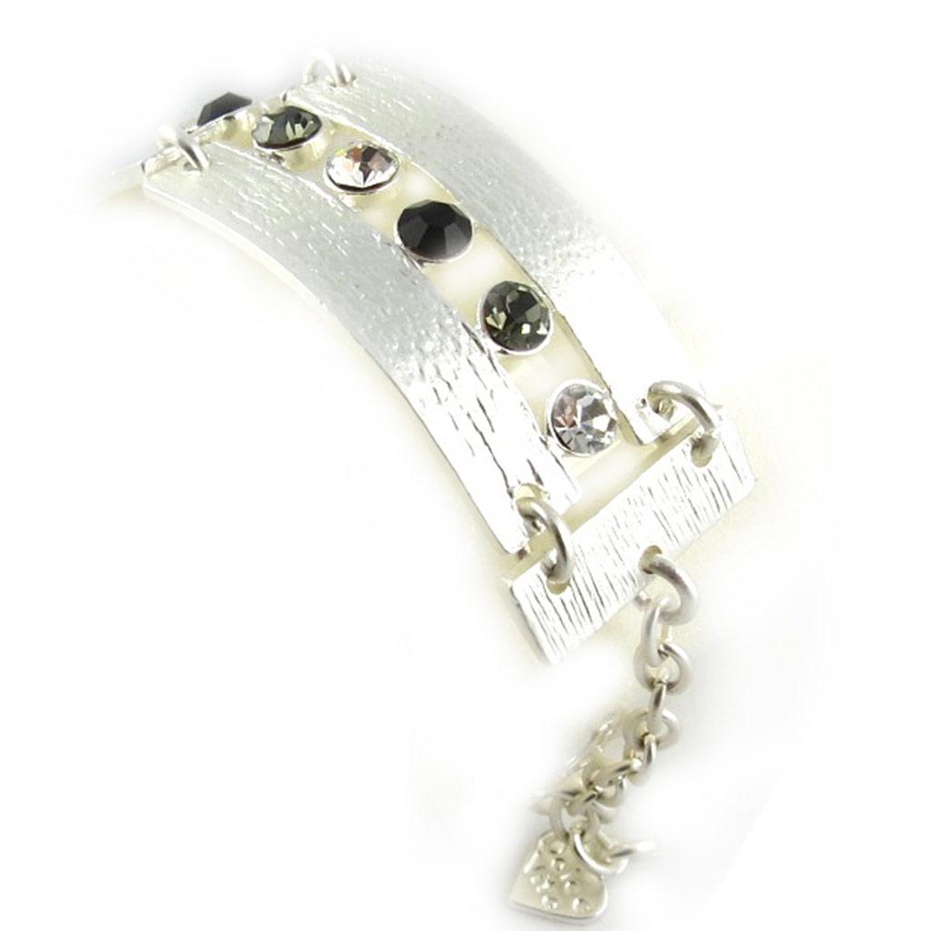 Dolce Vita [F4035] - Designer Bracelet 'Illuminations' Black Silver