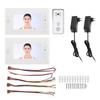 2 Units Video Intercom System 2 Way Talk Night Vision Wide Angle Waterproof Wired Video Doorbell