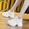 With Wide-leg Pants, Dad Shoes, Thick-soled Inner Height Increase of 9CM, Small Cowhide, Little White Shoes, Mesh Casual Sports Shoes, Women's Shoes