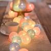 LED Cotton Ball Fairy Lights - Christmas & Bedroom Decor