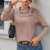 Women's Fashion Casual Solid Color Print Autumn Winter Long Sleeve Sweaters
