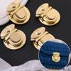 2pcs Women's Lock Clasp DIY Craft Hand Bags Clasp Catch Buckles Metal Snap Clasp Locks Wallet Fasteners Wallet Buckle Totes