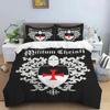 Medieval Knights Templar Patterns Comforter Bedding Set,Duvet Cover Bed Set Quilt Cover Pillowcase,King Bedding Set