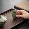 Retro Celadon Teacup Kung Fu Tea Set Creative Pure Handmade Home Small Smelling Cup Drinking Tea Master Cup Tasting Tea Cup