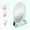 Beauty Double-Sided Mirror Magnifying Round Mirror Makeup Mirror Folding Portable Mirror Handle Mirror