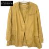 R'iam Plage Gold 19-010-922-6030 Linen Collarless Jacket Jacket 38 BrownUsed