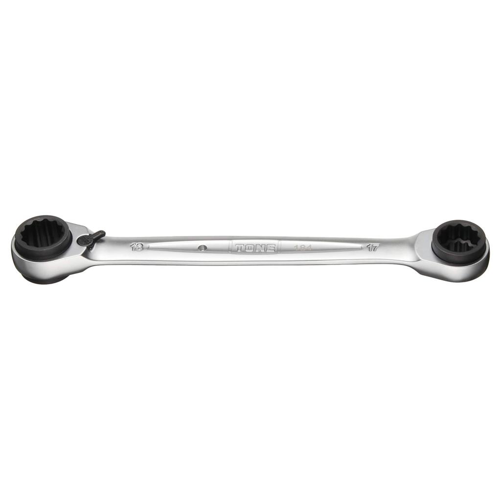 TONE 4WAY Ratchet Box Wrench Width Across Flats 14 X 17 X 18 X 19 Mm HPRMW-1419
