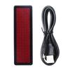 Mini LED Digital Programmable Rechargeable Scrolling Name Message Tag Sign