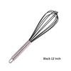 1PC Manual Egg Beater High Quality Stainless Steel Silicone Balloon Whisk Cream Mixer Milk Shake Mixing Stiring Tools 8/10/12 Inch