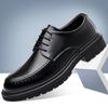Fashion Handmade Leather Loafers Thick Bottom Casual Driving Flats Slip-on Dress Shoes Comfy Moccasins Versatile Male Driving Footwear