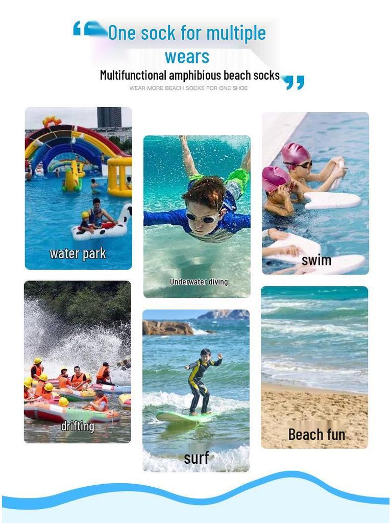 3MM Kids' Non-slip Beach Socks: Warm Diving Protection for Winter Swimming and Snorkeling