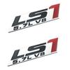 2Pcs Metal LS1 5.7L V8 Discharge Standard Trunk Lid Sticker Badge