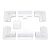 7PCS Roof Corner Bracket ABS Drill Free Solar Panel Fixing Bracket Kit White for RV Yacht Bungalow