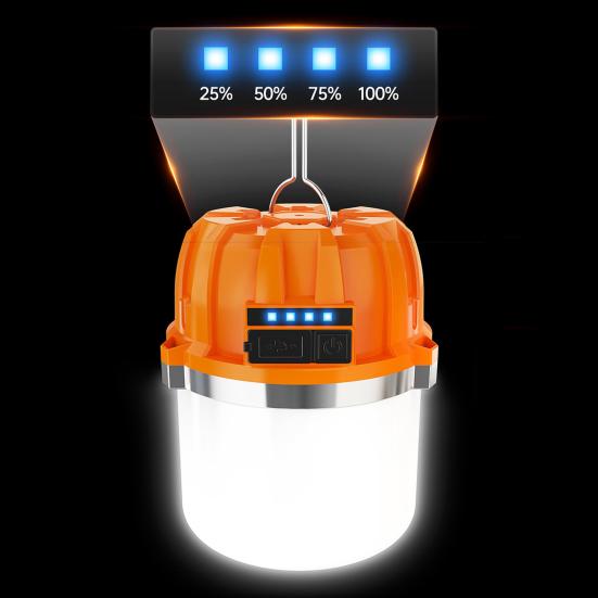 Solar Camping Light 3 Modes Adjustable Waterproof USB Rechargeable Super Bright Outdoor Hiking Tent