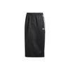 Originals 3-Stripes Color-Block Elastic Waist Sporty Casual Long Skirt Women Bottoms Black IR6101
