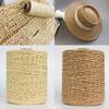 280-300m/Roll Hand Knit Raffia Straw Yarn Natural Basket Knitting Material HandBag